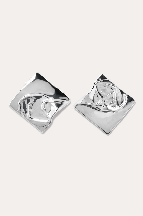 You're Overthinking Again - Recycled Silver Earrings