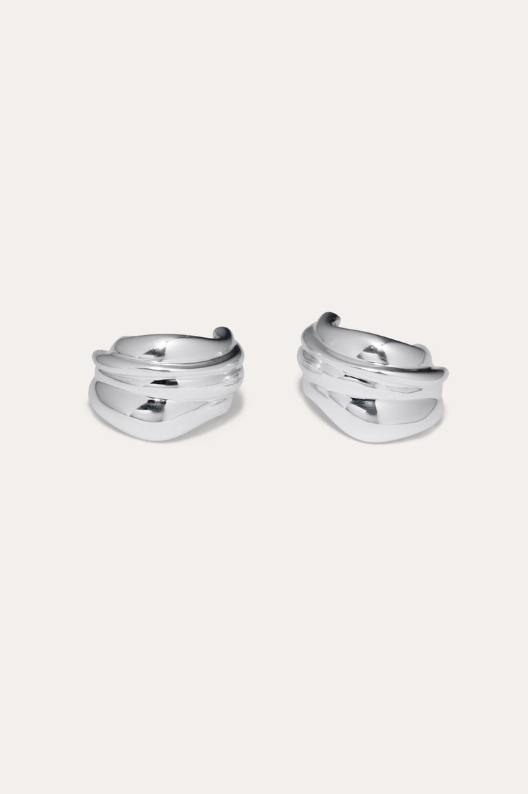 Foreshore - Recycled Silver Earrings