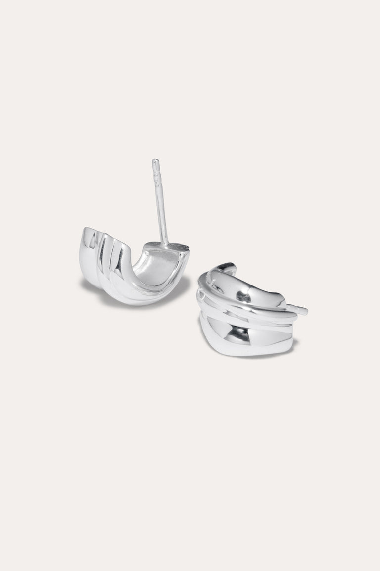 Foreshore - Recycled Silver Earrings