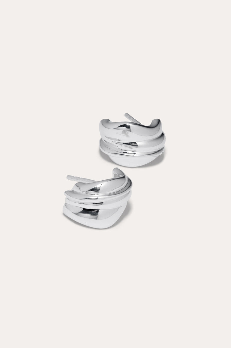 Foreshore - Recycled Silver Earrings