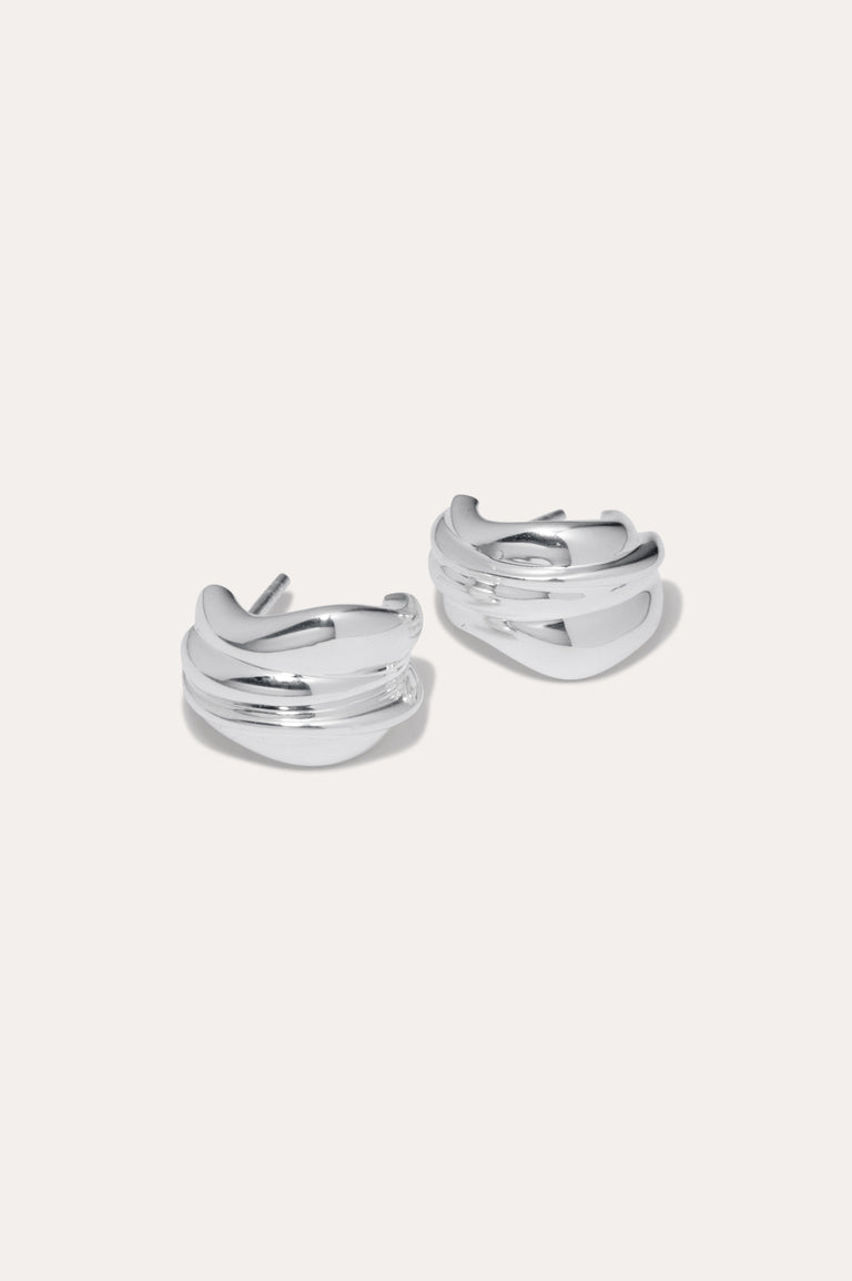 Foreshore - Recycled Silver Earrings