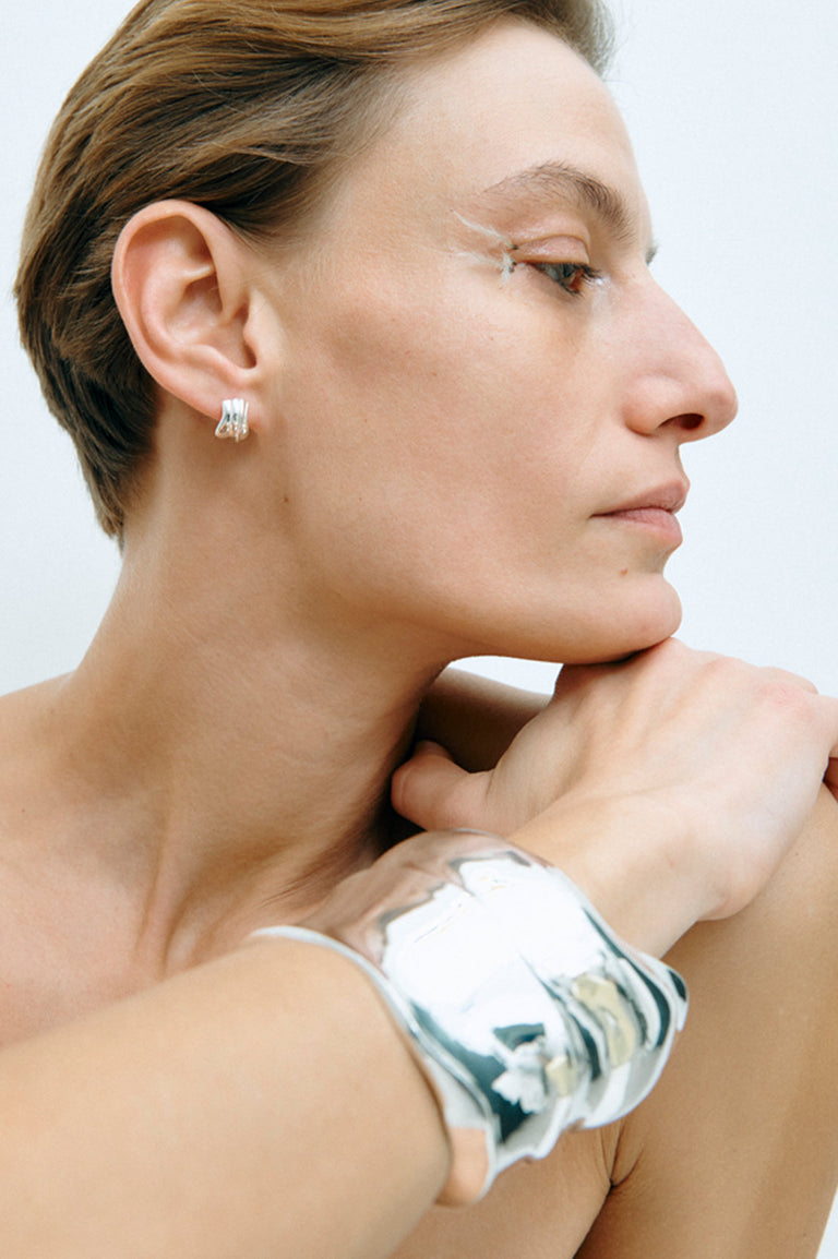 Foreshore - Recycled Silver Earrings