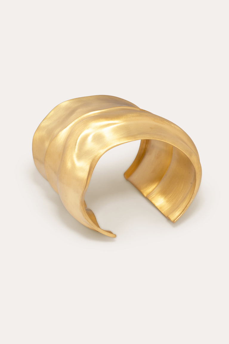 Foreshore - Satin Gold Plated Cuff