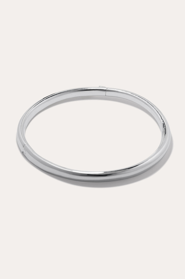 Tondo - Silver Plated Neck Collar