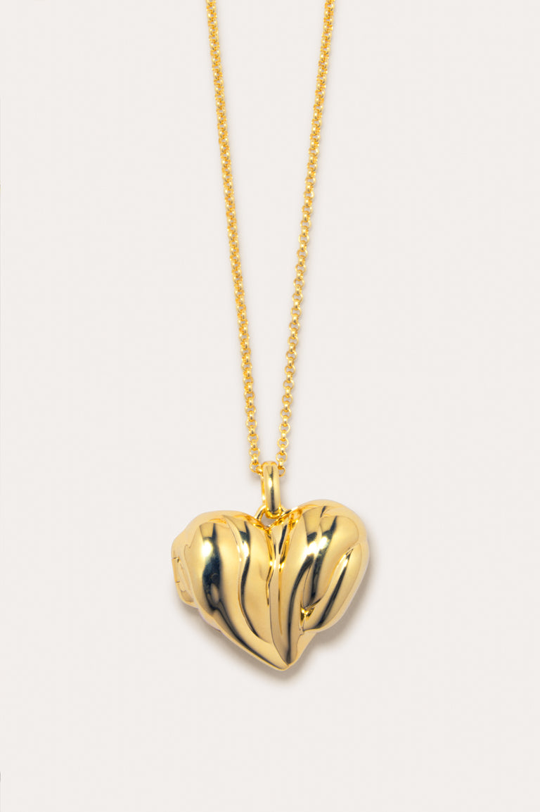 Heart Locket - Recycled Gold Vermeil Pendant