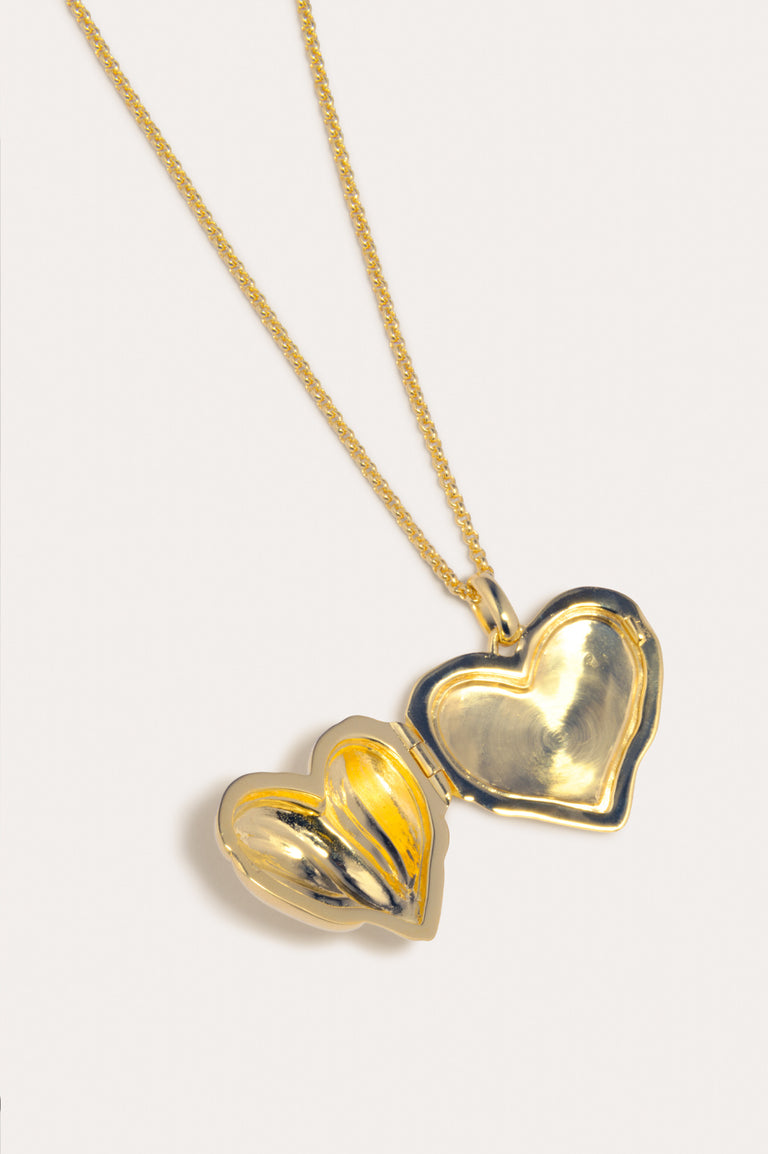 Heart Locket - Recycled Gold Vermeil Pendant