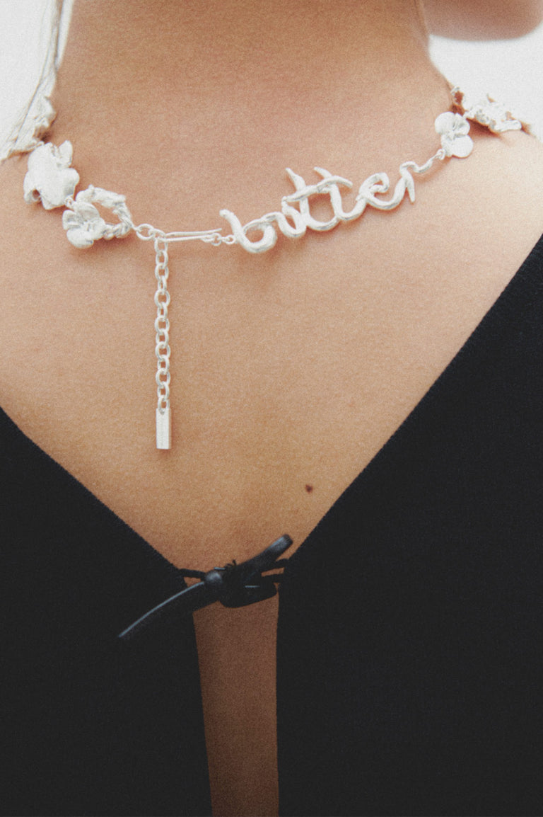 Time Passes Into Tributaries - Gold Plated Necklace