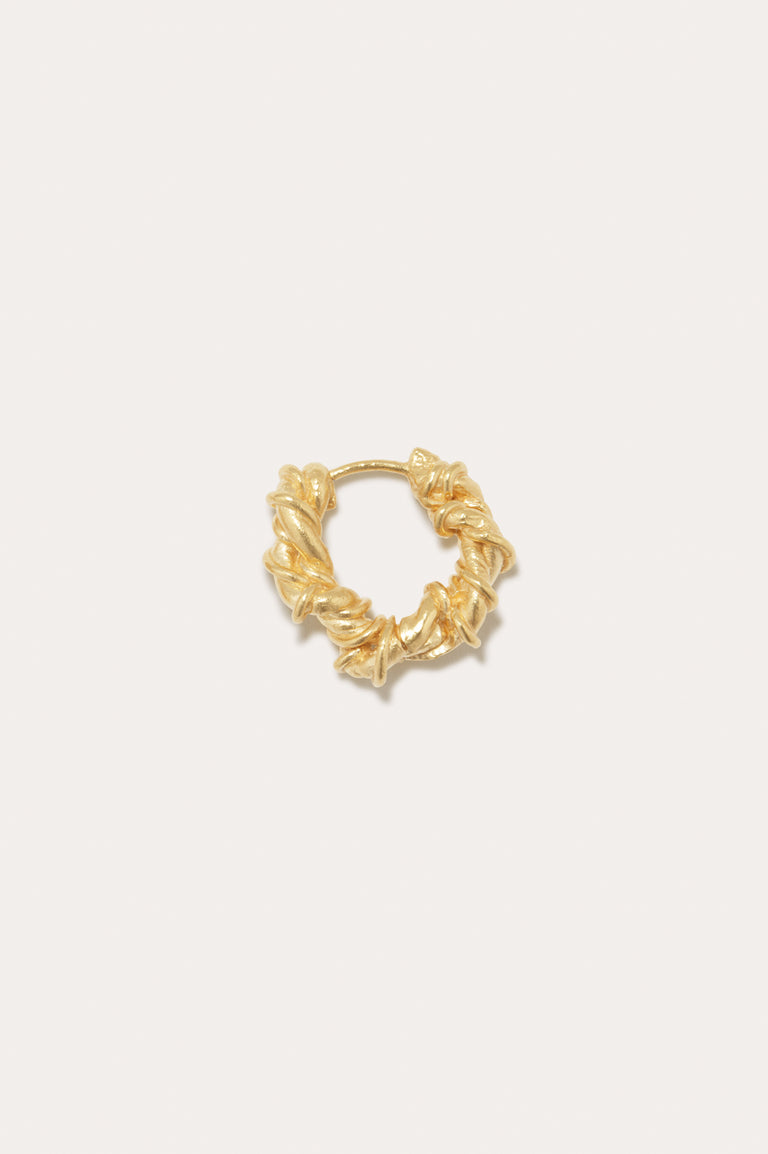 The Fates Were Interwoven - Gold Plated Single Earring