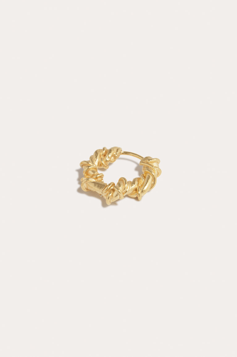 The Fates Were Interwoven - Gold Plated Single Earring