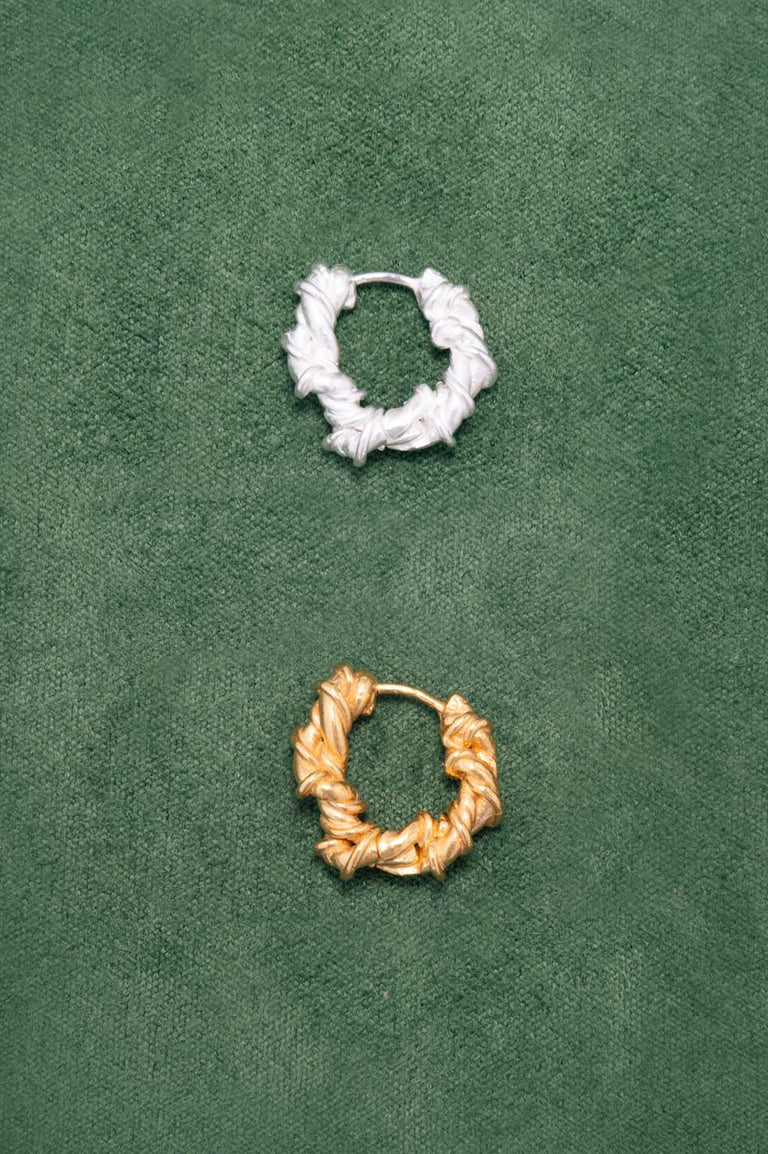The Fates Were Interwoven - Gold Plated Single Earring