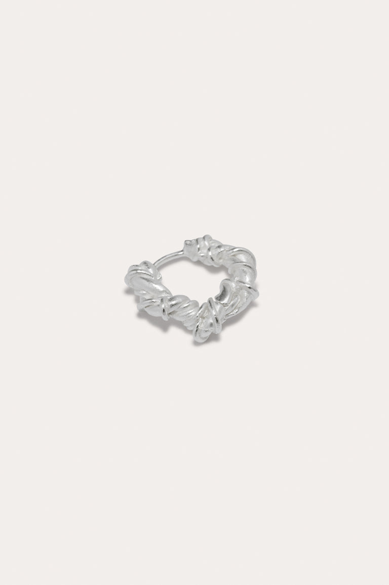 The Fates Were Interwoven - Silver Plated Single Earring