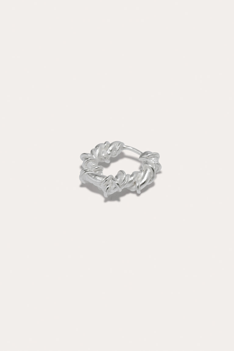The Fates Were Interwoven - Silver Plated Single Earring