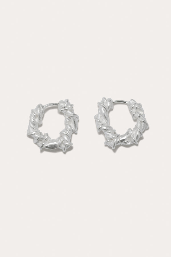 The Fates Were Interwoven - Silver Plated Earrings