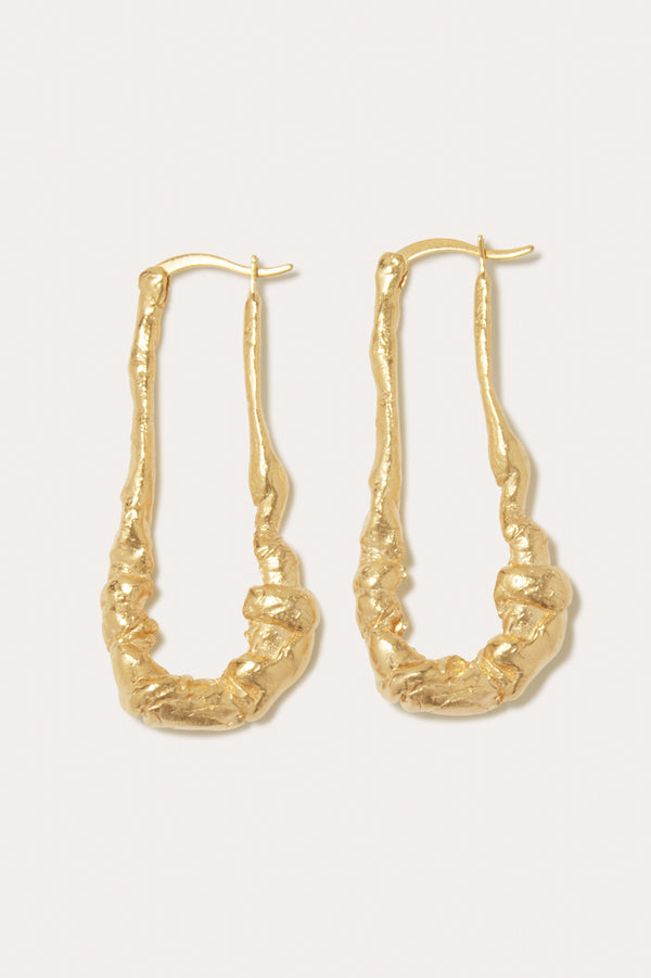 Dripstone - Gold Plated Earrings