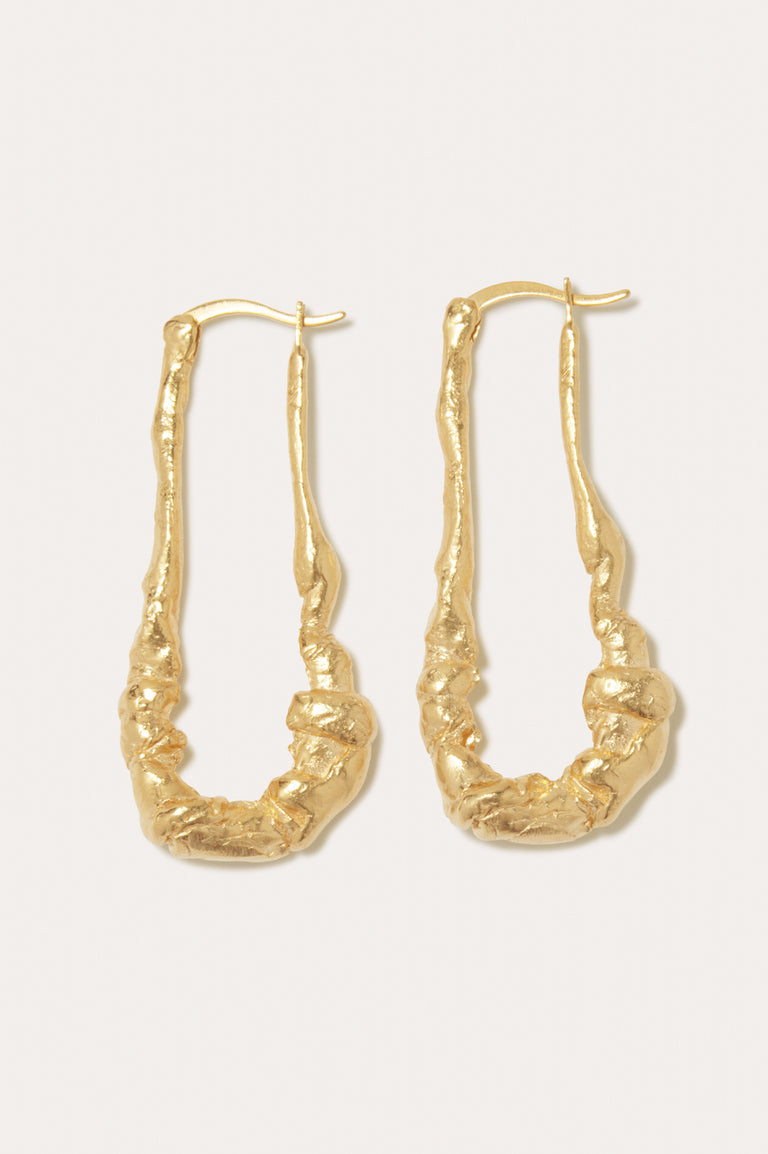 Dripstone - Gold Plated Earrings