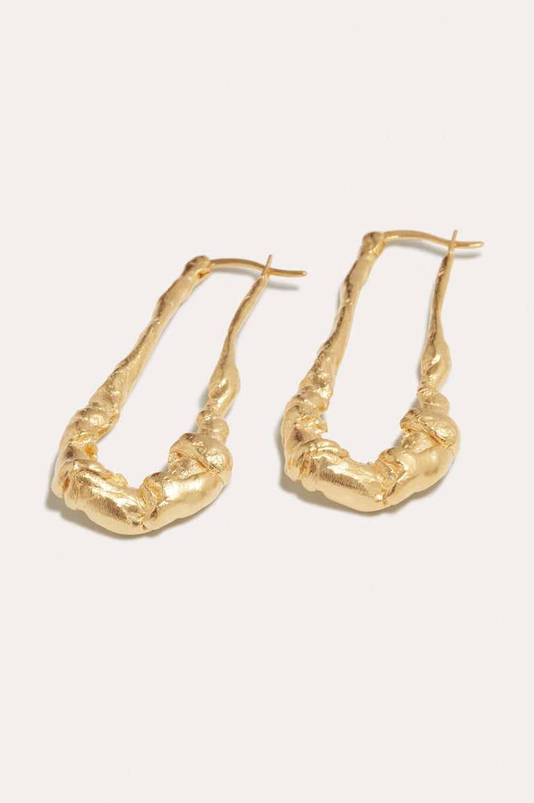 Dripstone - Gold Plated Earrings