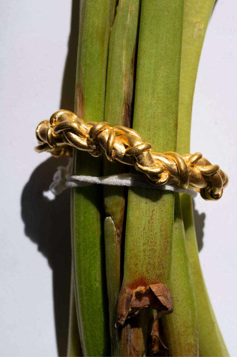 Labyrinth - Gold Plated Cuff