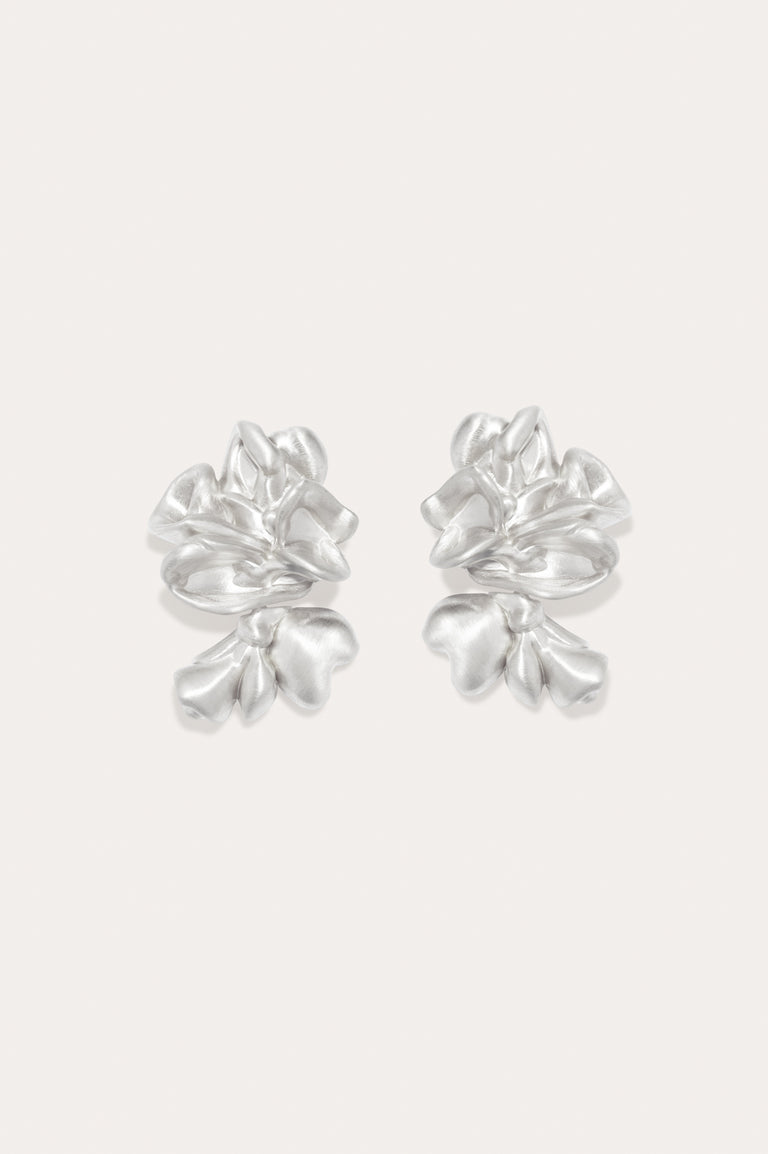 Splotch - Recycled Silver Earrings