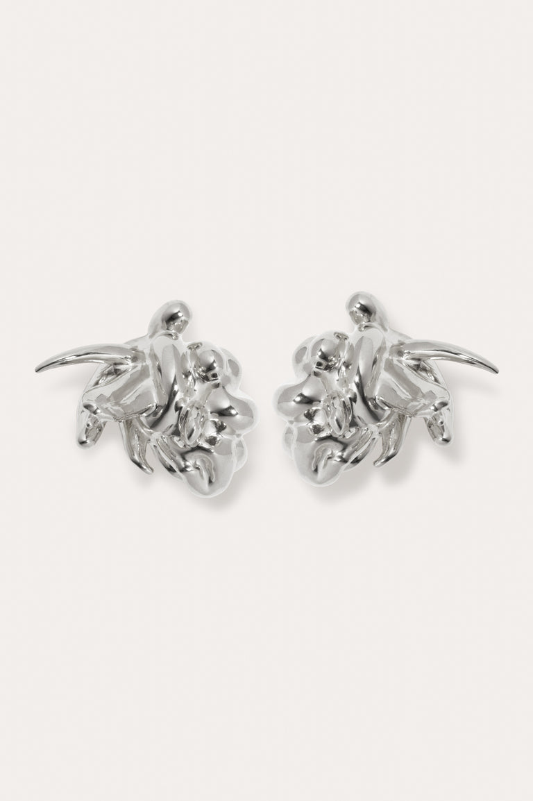 General Strike - Recycled Silver Earrings