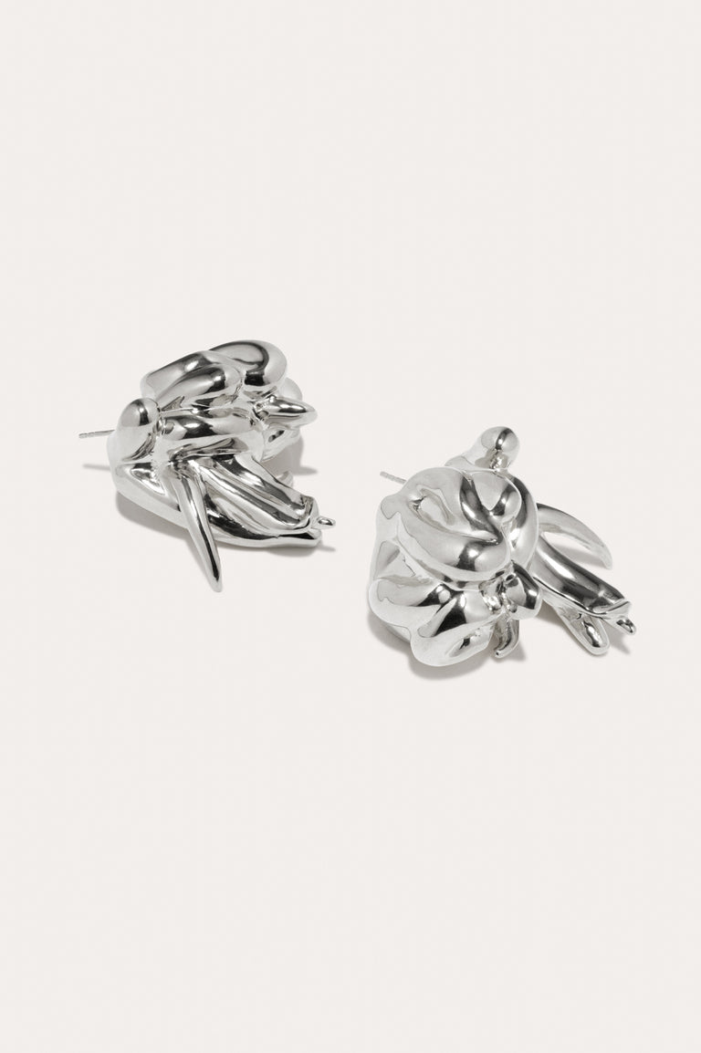 General Strike - Recycled Silver Earrings