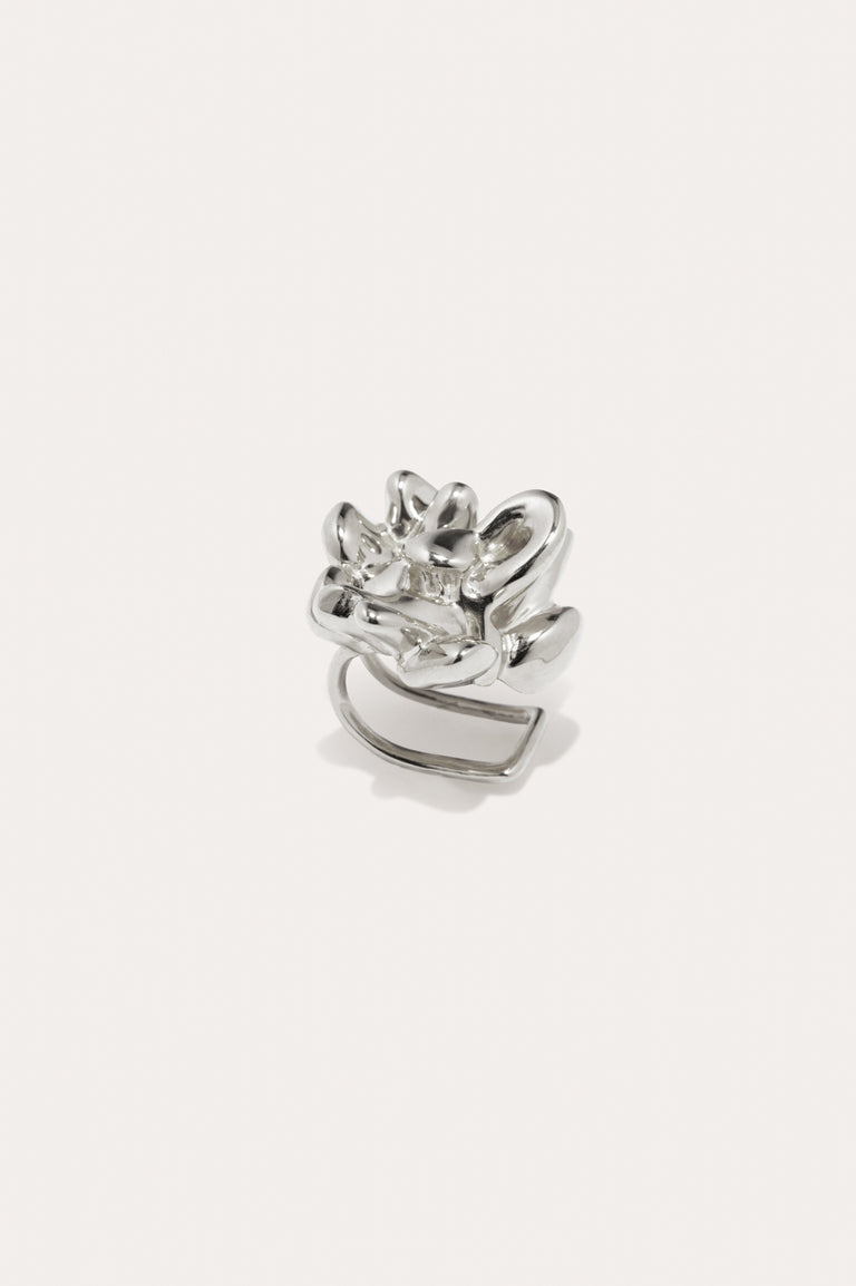General Strike - Silver Plated Ear Cuff