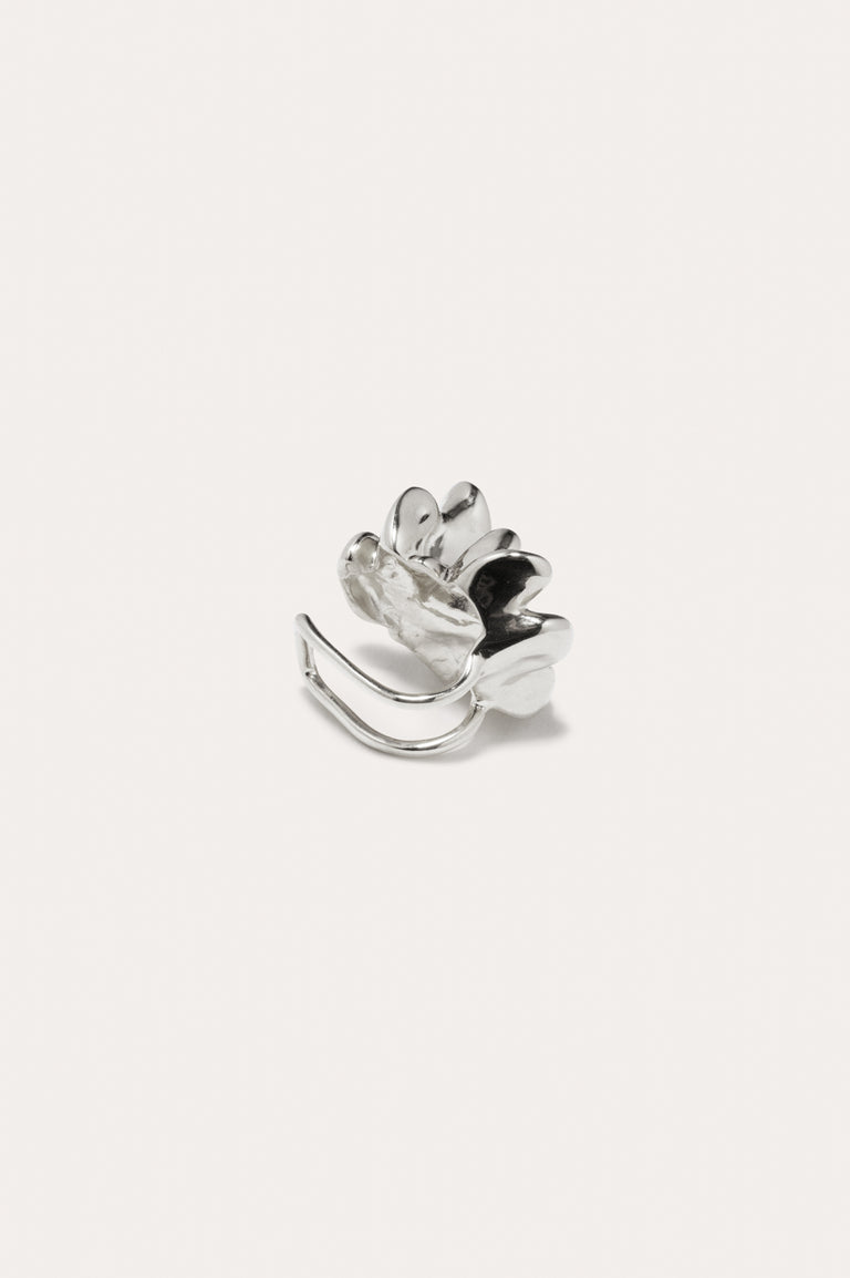 General Strike - Silver Plated Ear Cuff