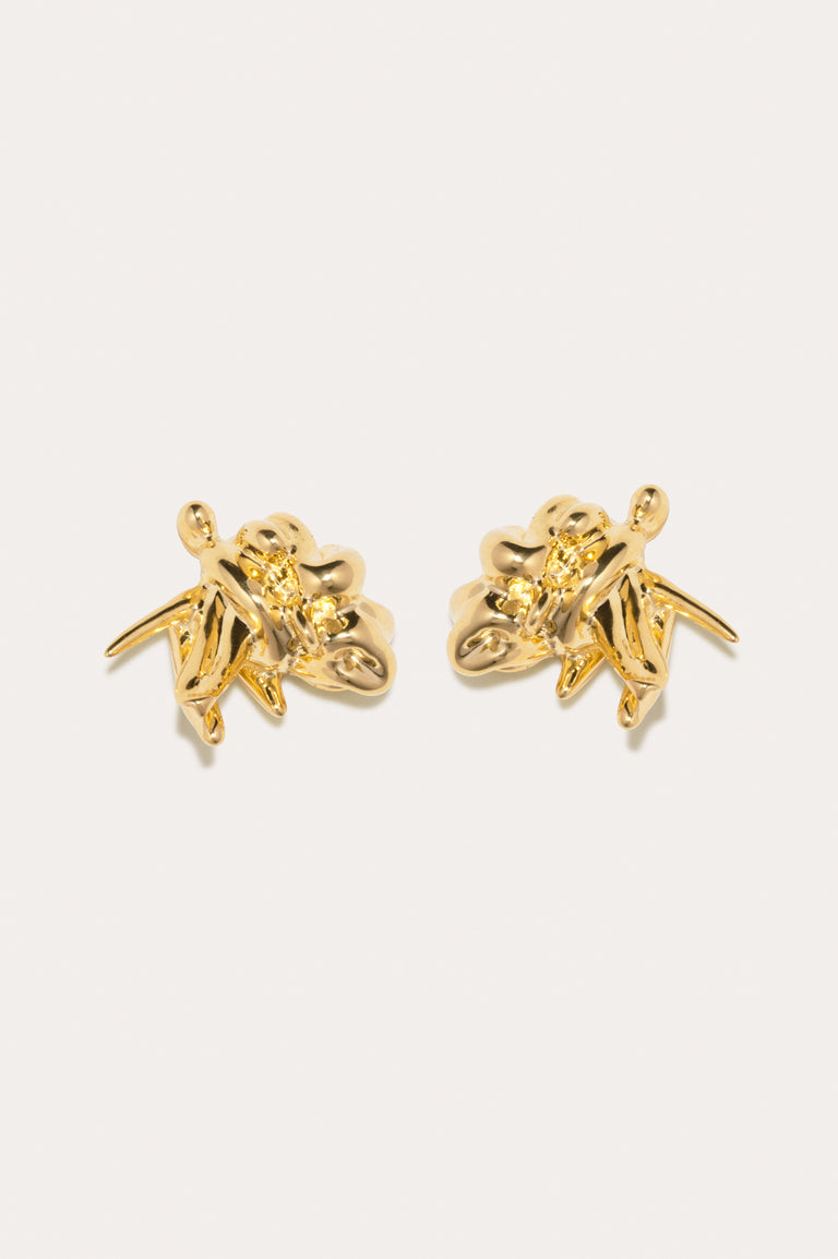 "Notsobig" General Strike - Gold Plated Earrings