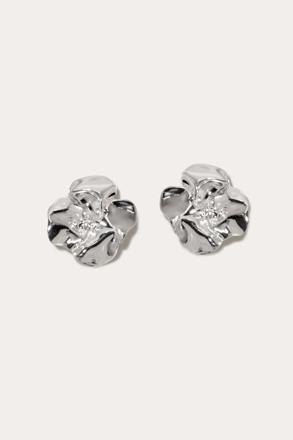 Poppy - Recycled Silver Earrings