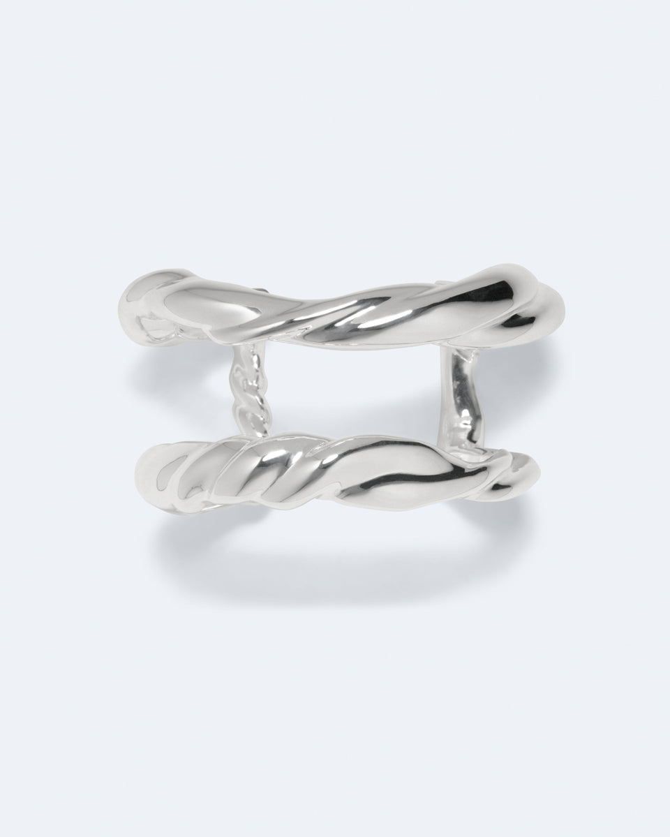 Brain Freeze - Silver Plated Cuff