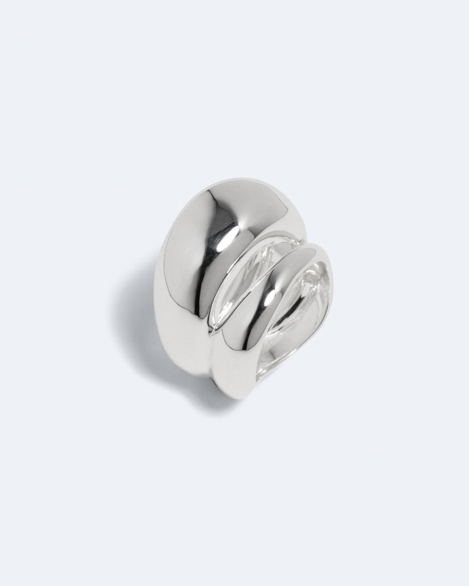 Cambered - Silver Plated Ring