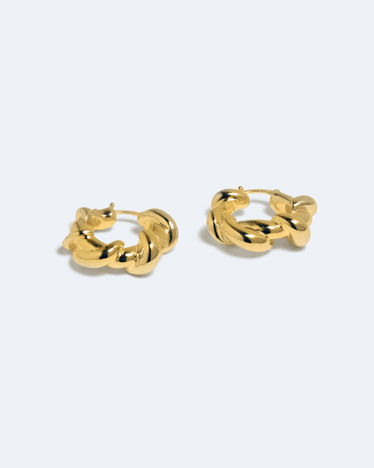 Brain Freeze - Gold Plated Earrings