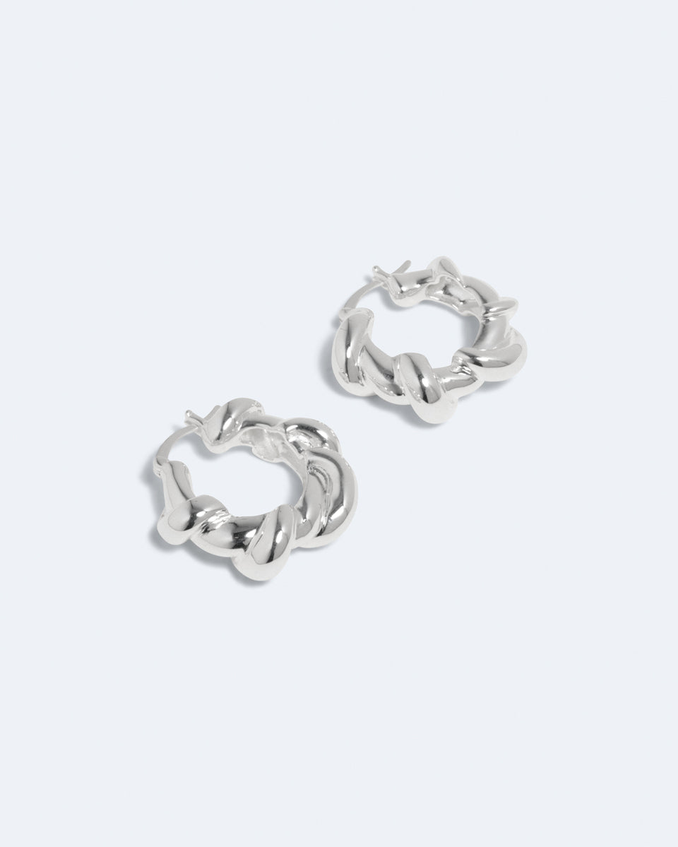 Brain Freeze - Silver Plated Earrings