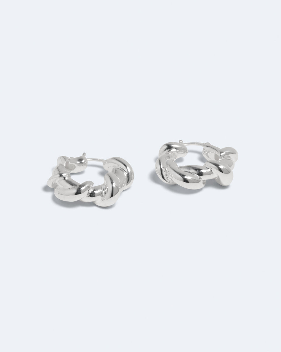 Brain Freeze - Silver Plated Earrings