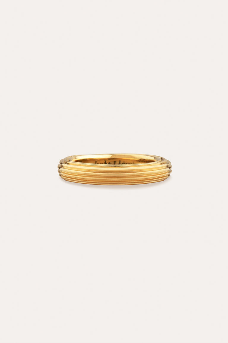 Pillar -  18 Carat Yellow Gold Band Ring