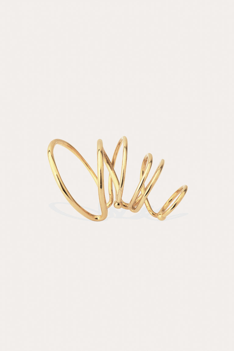 Bend in the River - Recycled Gold Vermeil Ear Cuff