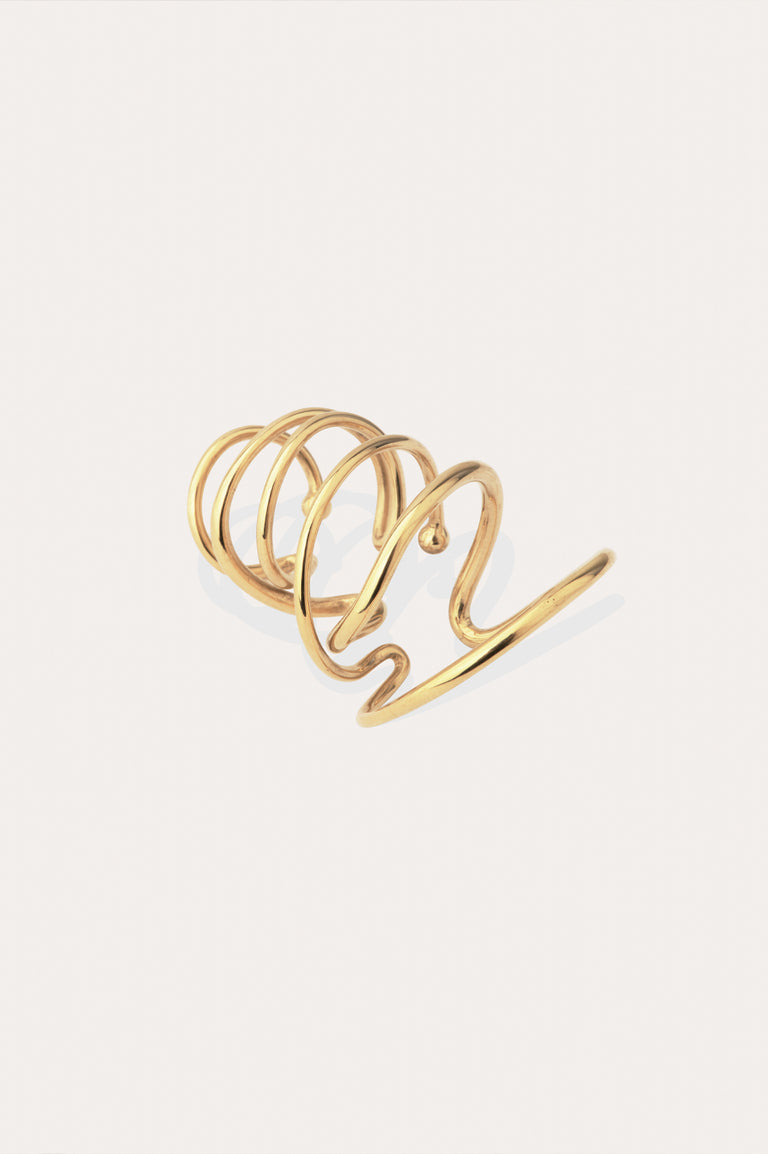 Bend in the River - Recycled Gold Vermeil Ear Cuff
