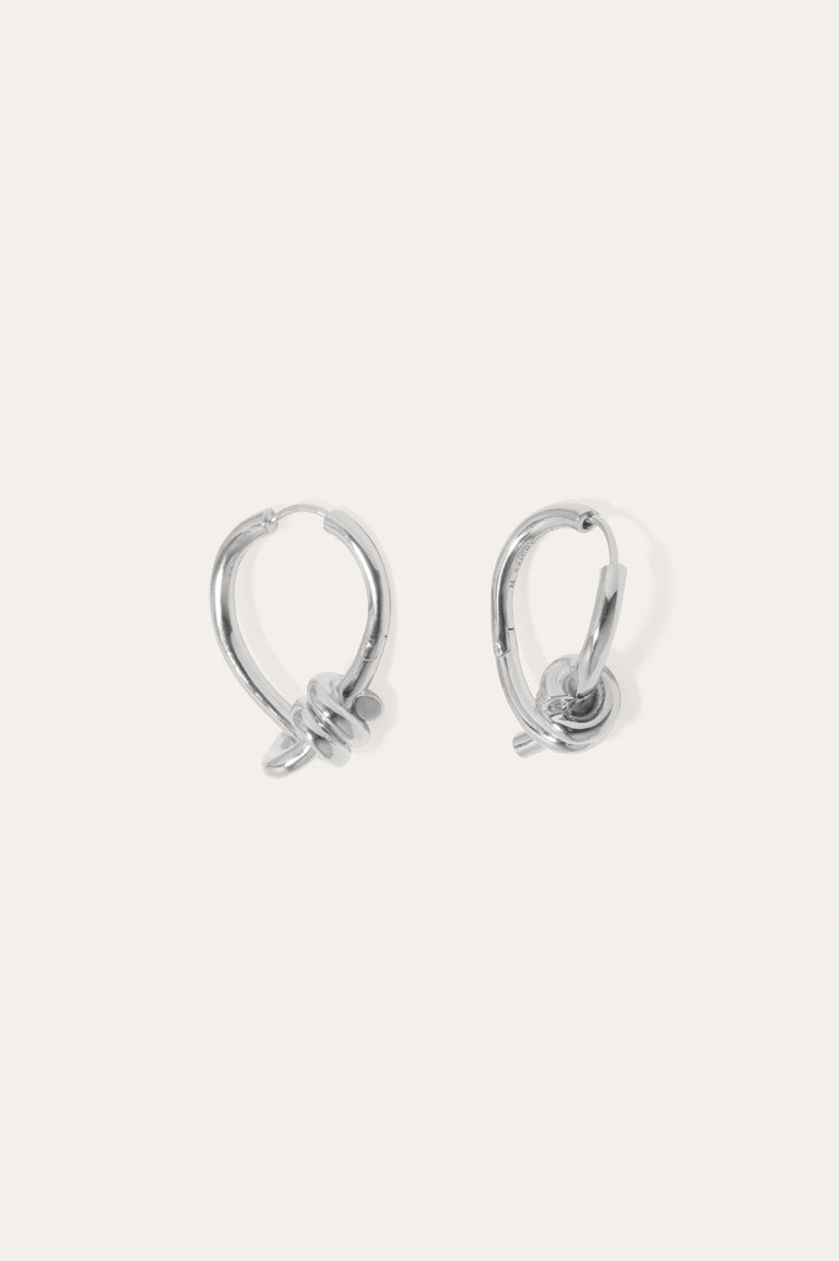 The Freedom to Imagine II - Platinum Plated Earrings