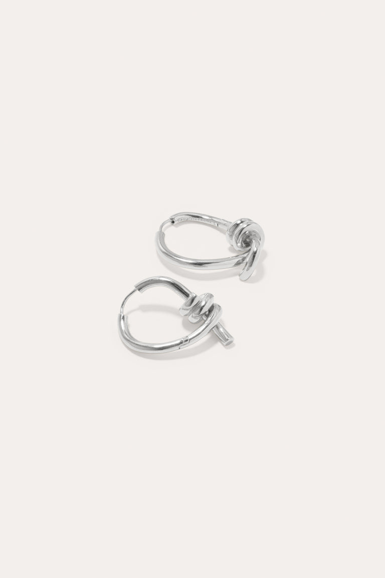 The Freedom to Imagine II - Platinum Plated Earrings