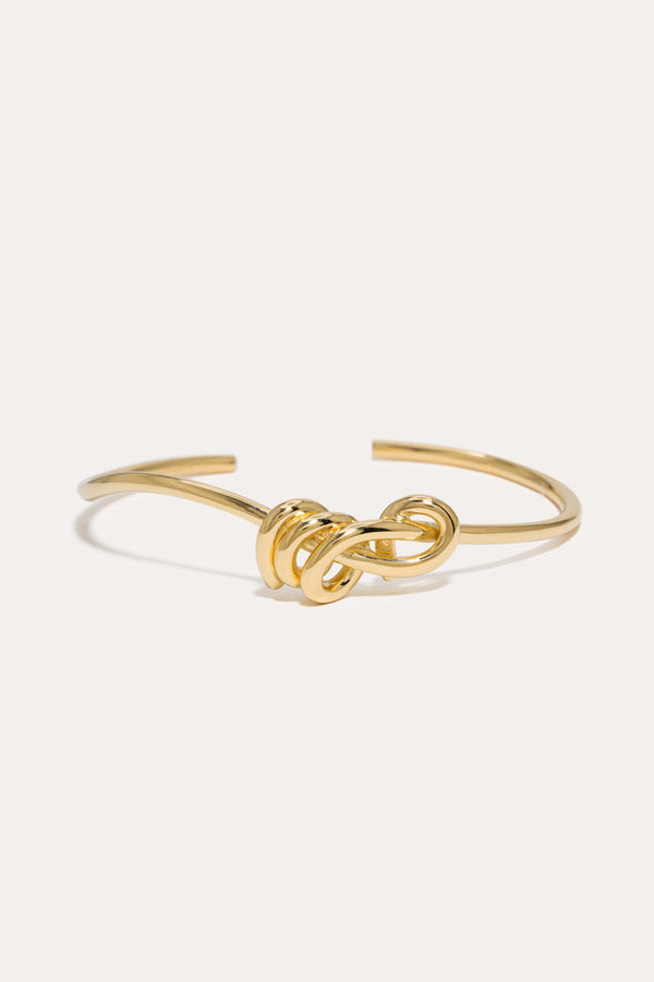 Knot - Gold Plated Cuff