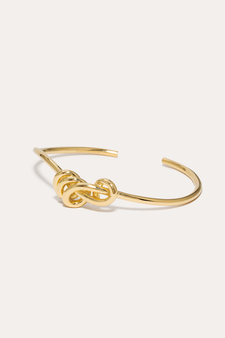 Knot - Gold Plated Cuff