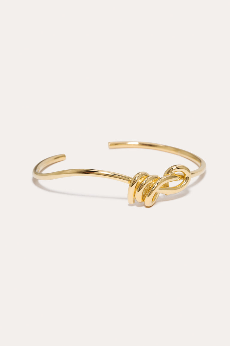 Knot - Gold Plated Cuff