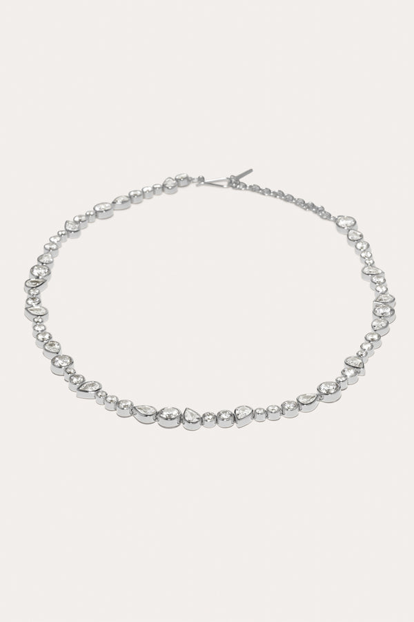 A Few Good Anti‐Heroes - Zirconia and Recycled Silver Necklace