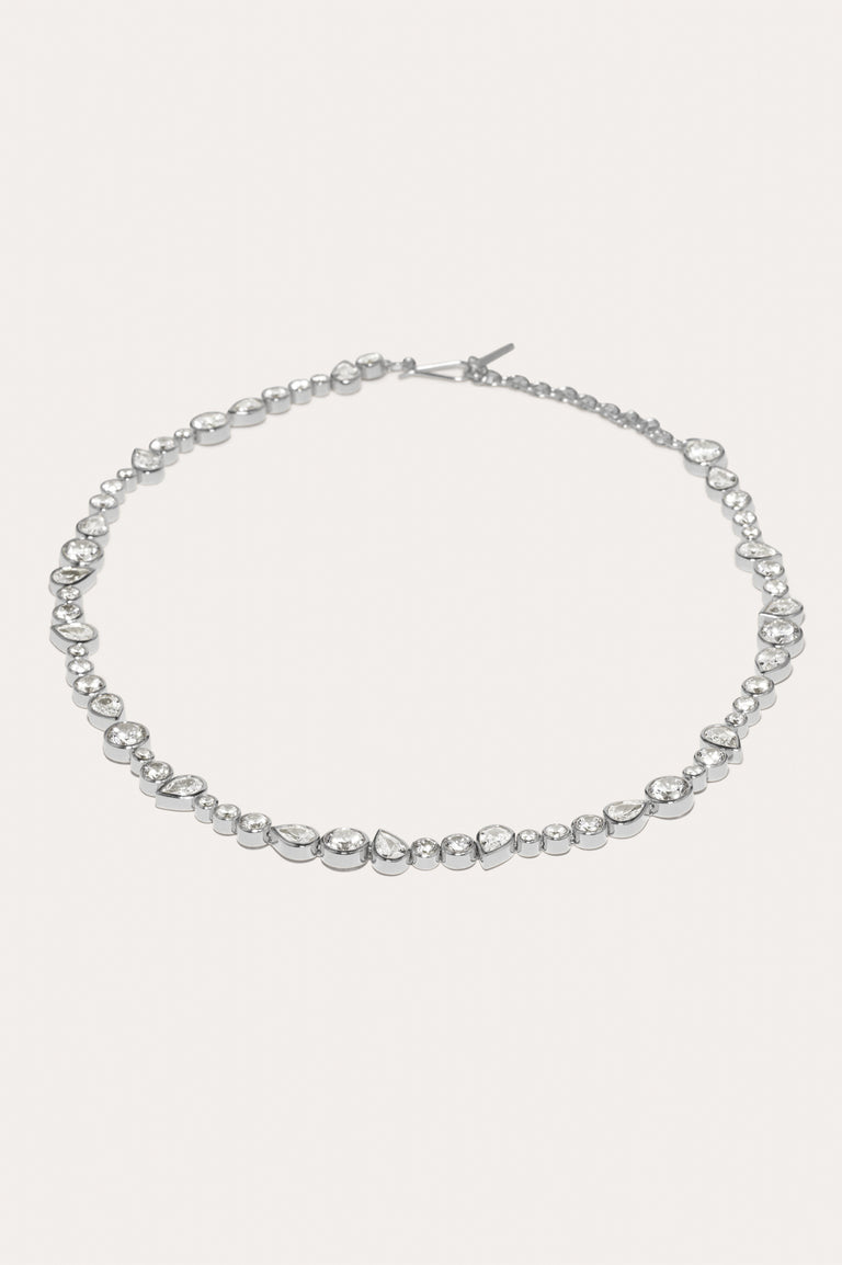A Few Good Anti‐Heroes - Zirconia and Recycled Silver Necklace