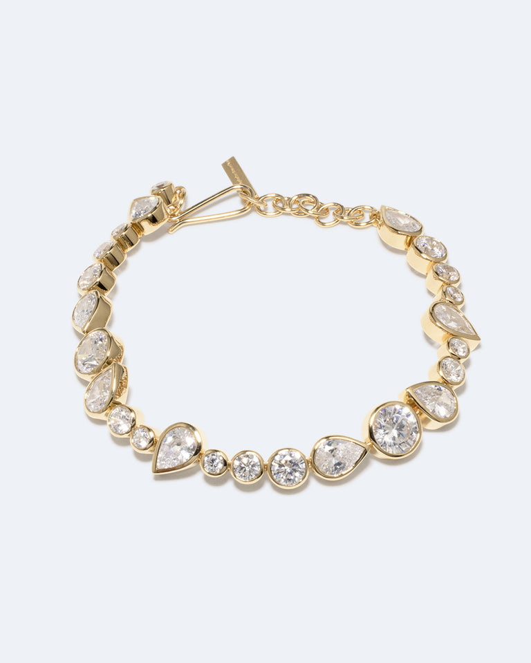 A Few Good Anti‐Heroes - Cubic Zirconia and Gold Vermeil Bracelet