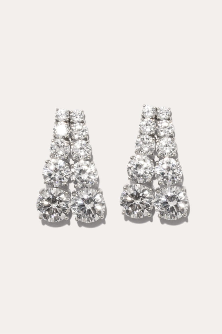 Z11 - Zirconia and Sterling Silver Earrings