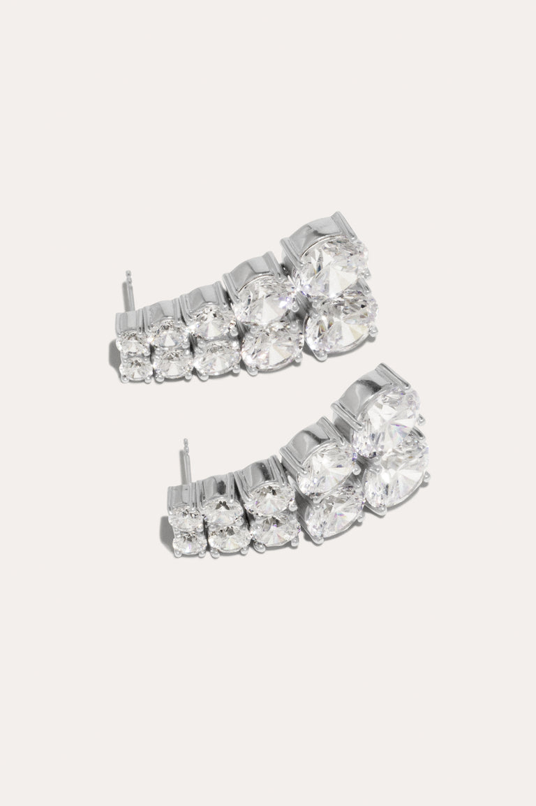 Z11 - Zirconia and Sterling Silver Earrings