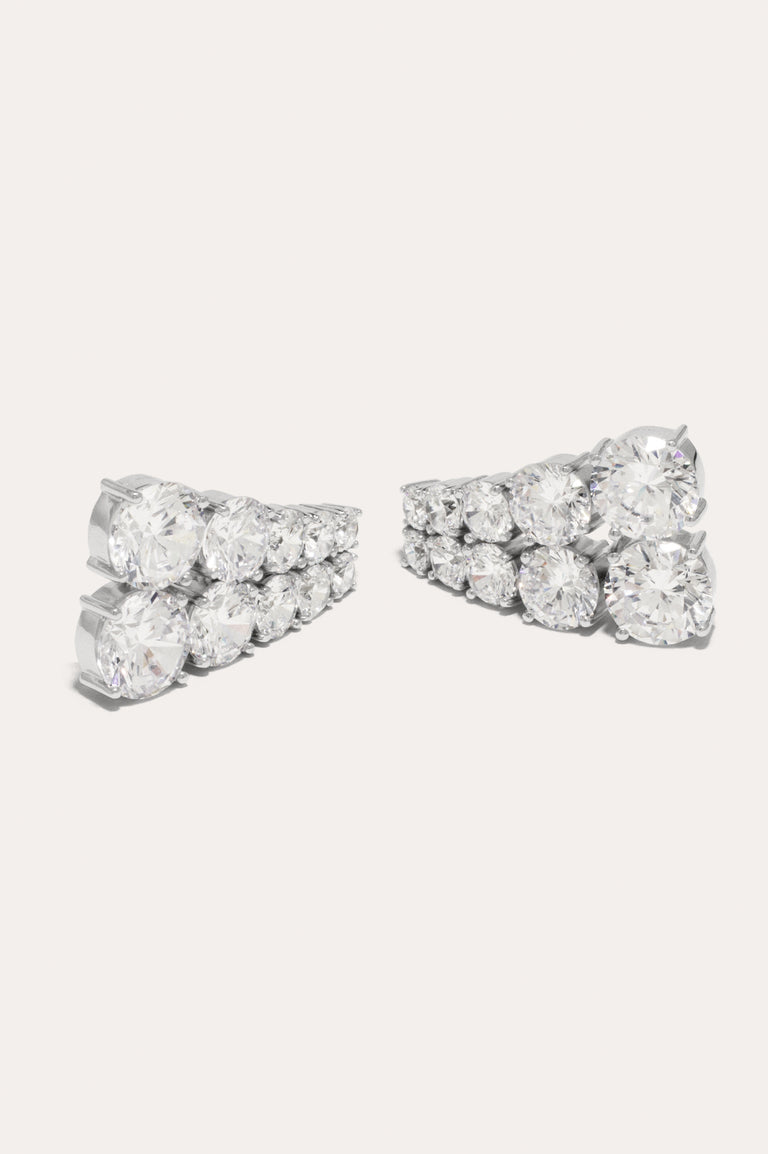 Z11 - Zirconia and Sterling Silver Earrings