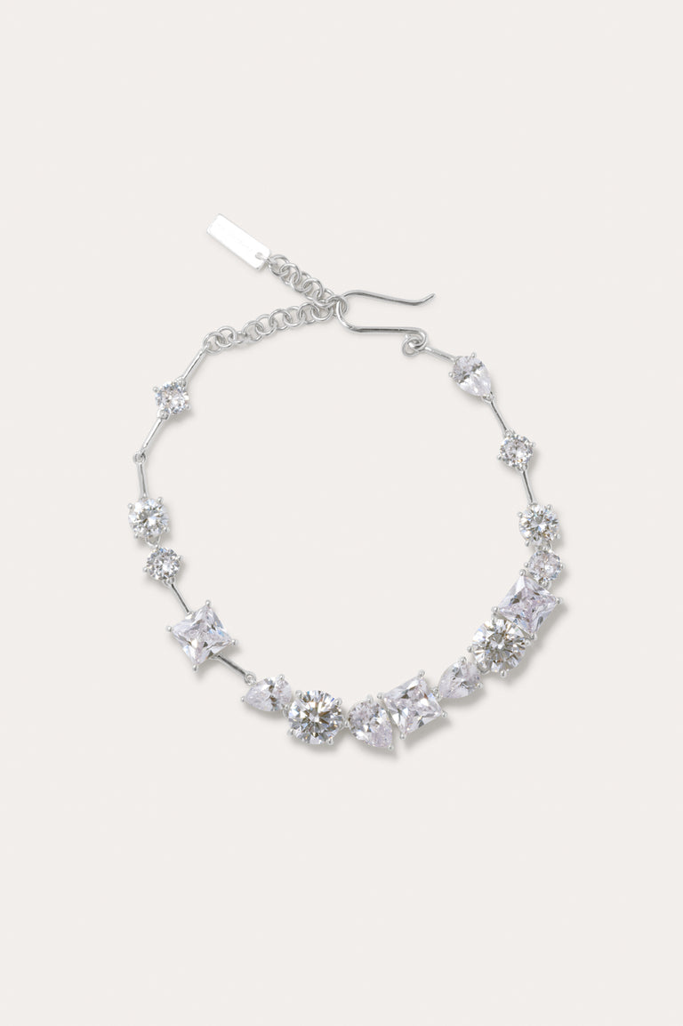 Z114 - Zirconia and Recycled Silver Bracelet