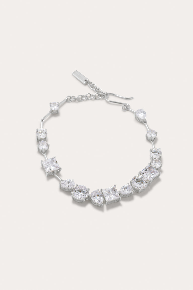 Z114 - Zirconia and Recycled Silver Bracelet
