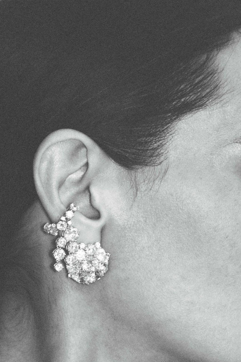The Moon Has Lost Her Memory - Zirconia and Recycled Silver Earrings